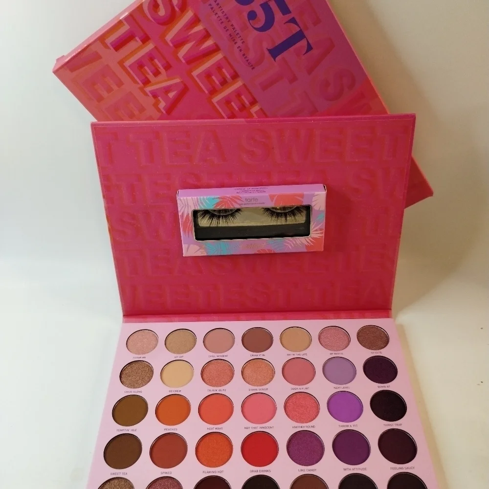 Morphe Cosmetics 35T Sweetest Tea Artistry Eyeshadow Palette W FREE Tarte Lashes
